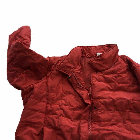 Roaman's Vintage 4X Plus Size Orange Puffer Down Winter Coat - Picture 2 of 6